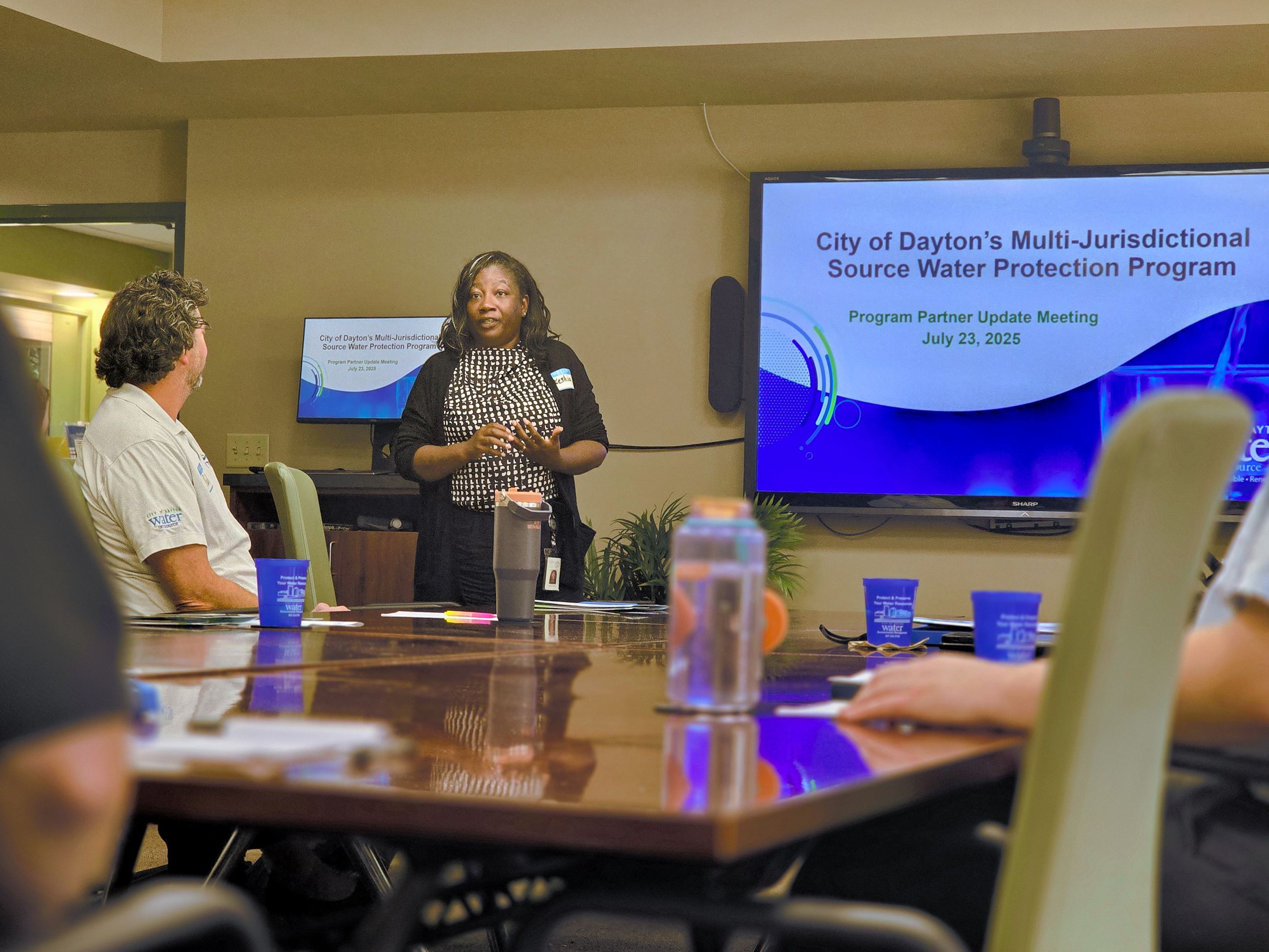 Dayton Water Director speaks with Multi-Jurisdictional SWP Partners