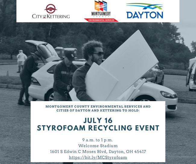 July 2022 Styrofoam Recycling Event Flier